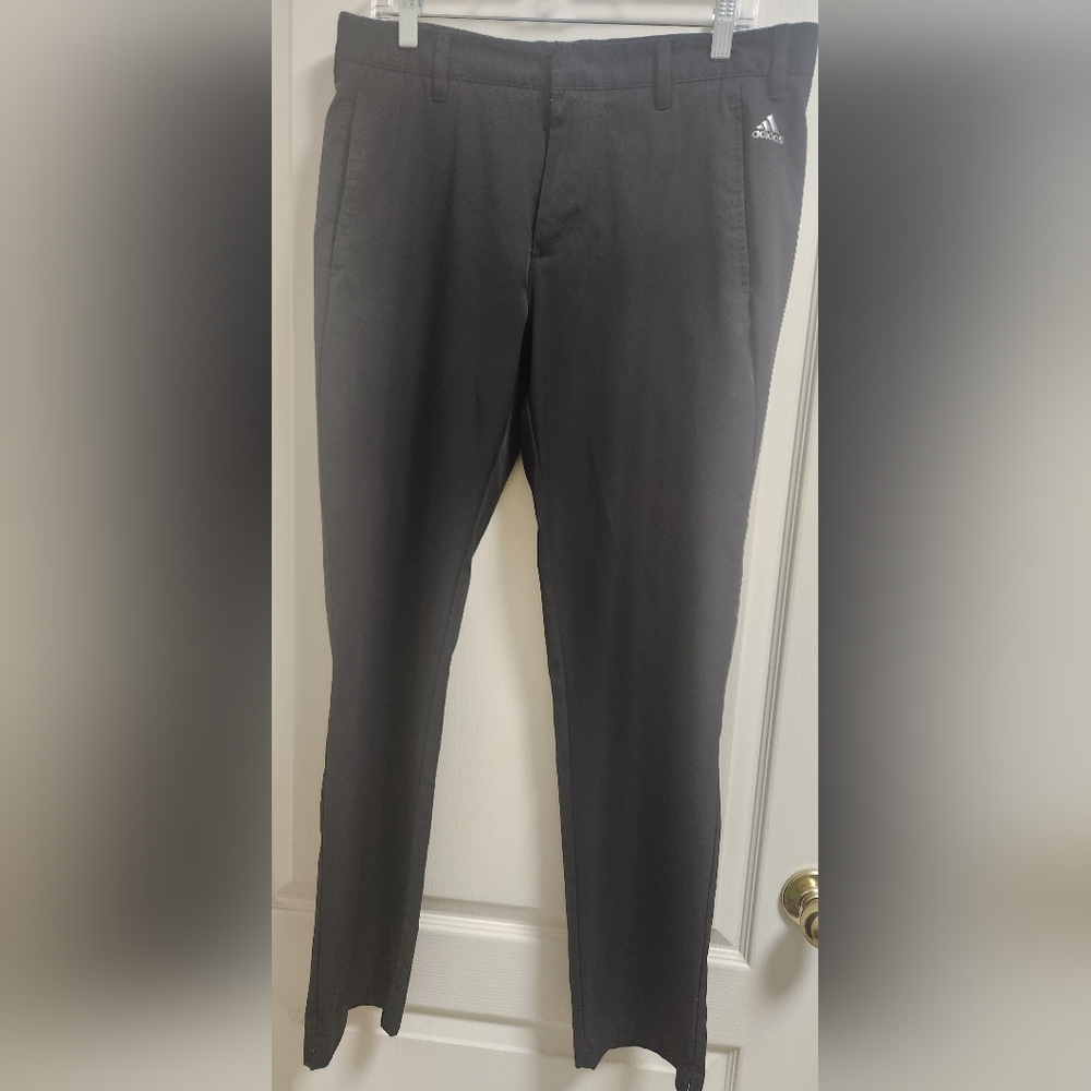 Adidas Black Dress Pants Sleek Formal Design